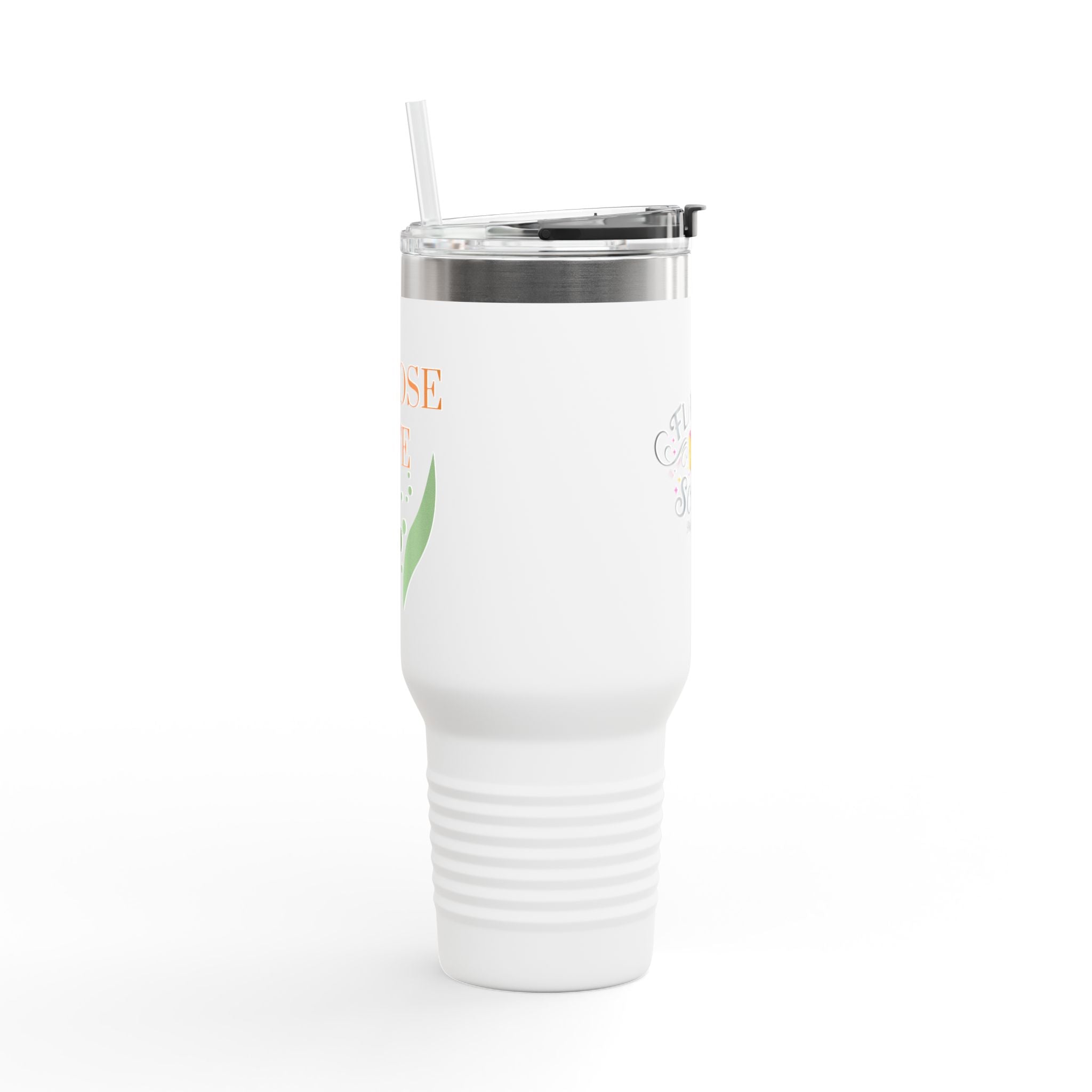 40oz Insulated Travel Mug — “Choose Life” Inspirational Tumbler