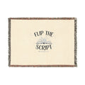 Soft woven blanket with Silk Charisma inspirational design, perfect for cozy comfort and spreading hope and positivity