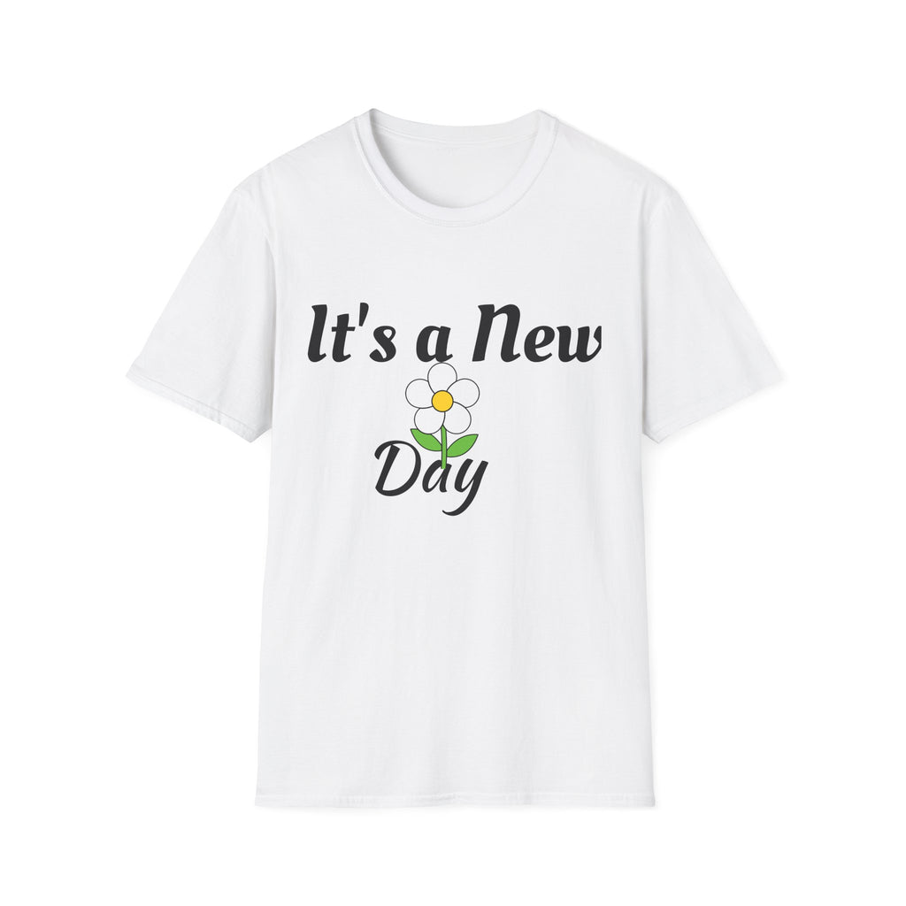 "It's a New Day" Floral Christian T-Shirt — Thank You Jesus Inspirational Tee