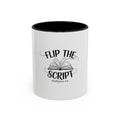 White ceramic coffee mug with inspirational Silk Charisma design and motivational quote to start your day with hope