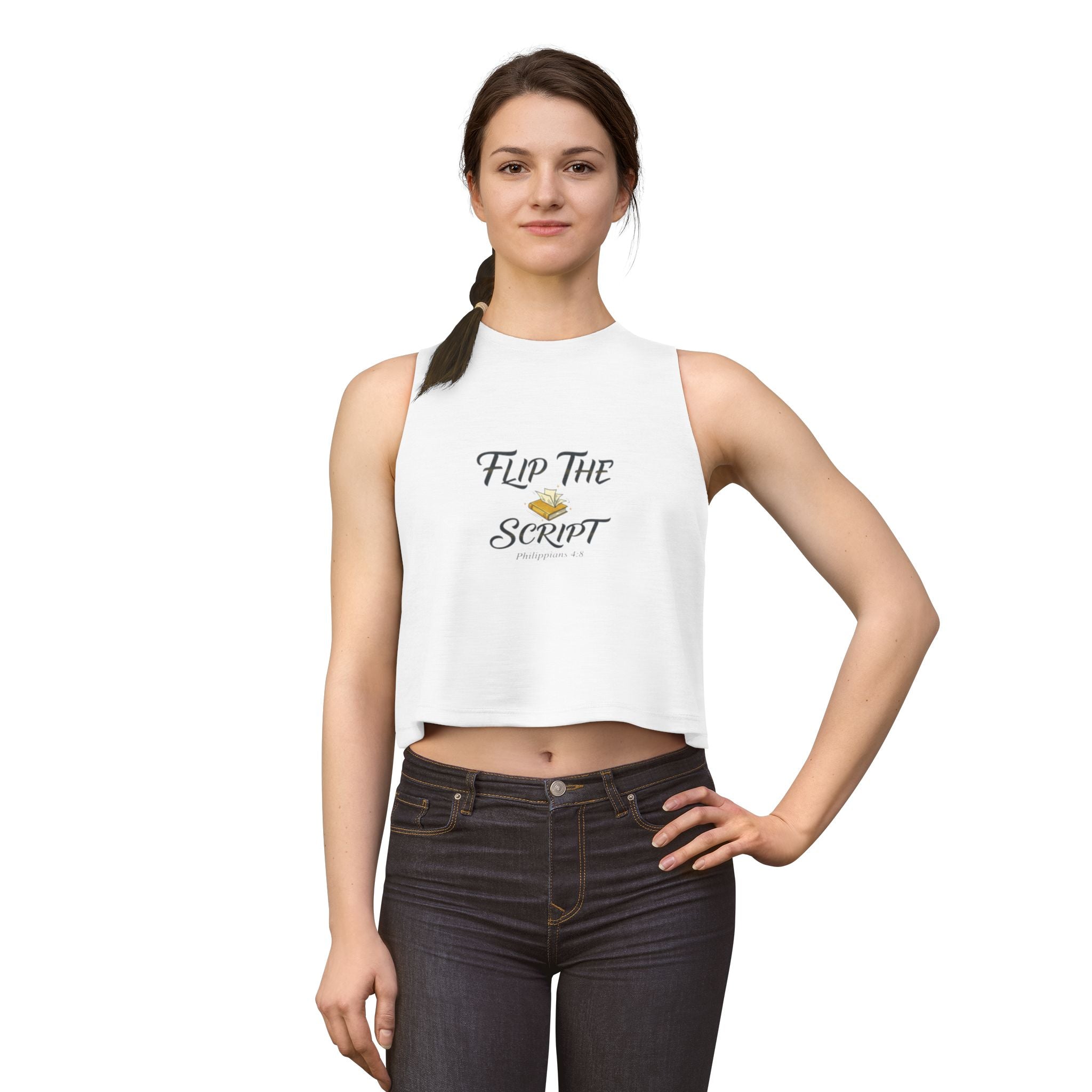 Flip The Script Crop Top — Inspirational Women’s Crop Tank to motivate your walk