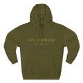Christian Hoodie — "On Christ the Solid Rock / I Stand" Psalm 78:35 Faith Pullover